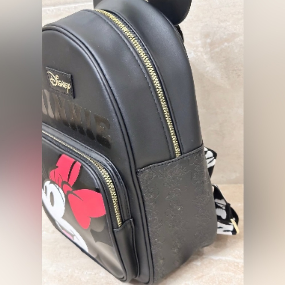 Disney Minnie Mouse Ears Backpack {13”x10”} *Primark* NWT - Picture 4 of 6